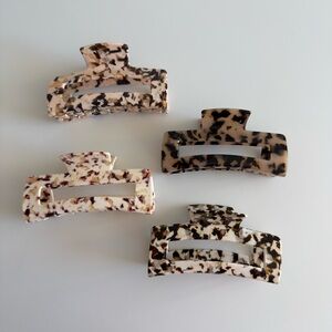 Framar Tortoise Shell Hair Claw Clip Set